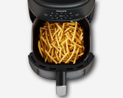 Philips-Airfryer der Serie 2000 – 4,2 l Fassungsvermögen, RapidAir-Technologie, 13-in-1-Voreinstellungen, Touchscreen-Steuerung, Kochfenster, bis zu 90% weniger Fett (NA221/00)